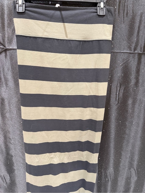 Free People Dresses & Skirts - Free People Striped Knit Maxi Skirt Black Olive Bodycon Boho Festival Women’s